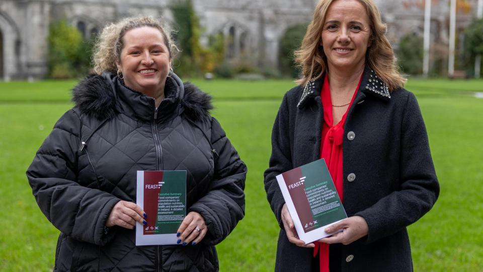 Dr Margaret Steele and Dr Janas Harrington presenting the BIA Ireland report